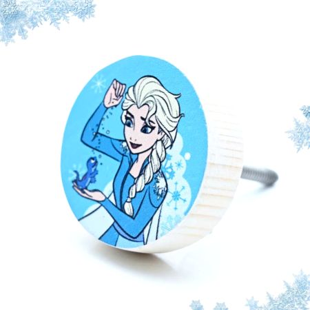 Handmade Pine Wood Elsa Magic Knob for Kids Furniture